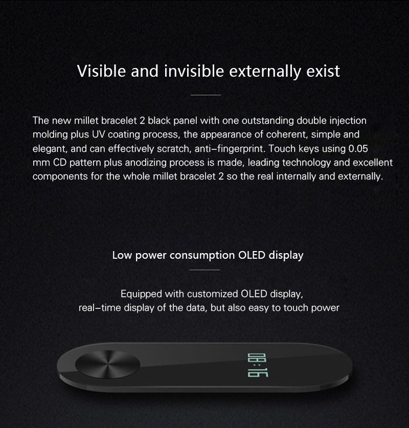 Фитнес-браслет Xiaomi Mi Band 2 (чёрный)