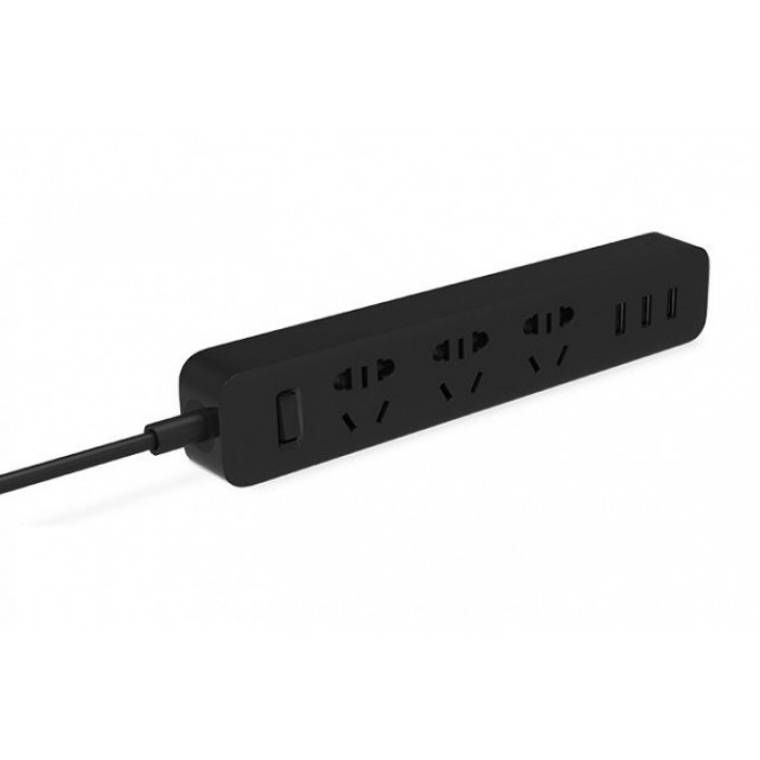 Подовжувач Xiaomi Mi Power Strip 3 розетки та 3 USB порти (Black)