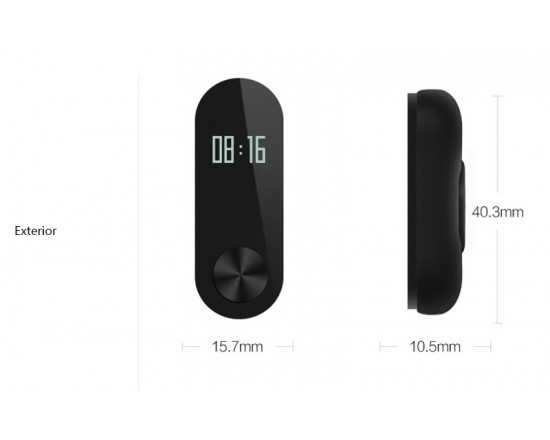Фитнес-браслет Xiaomi Mi Band 2 (чёрный)
