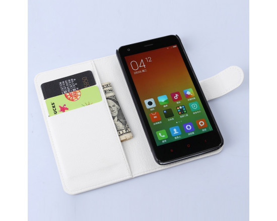 Кожаный чехол-книжка для Xiaomi RedMi 2