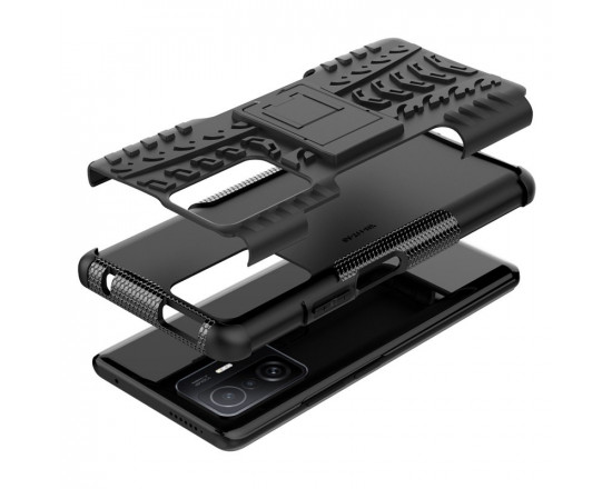 Броньований силіконовий бампер для Xiaomi 11T/Pro Чорний
