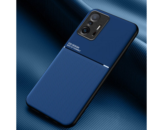 Силиконовый чехол IQS Design для Xiaomi 11T/Pro Синий