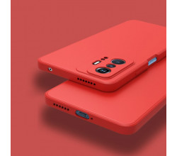 Силиконовый чехол Soft Touch для Xiaomi 11T/Pro Красный