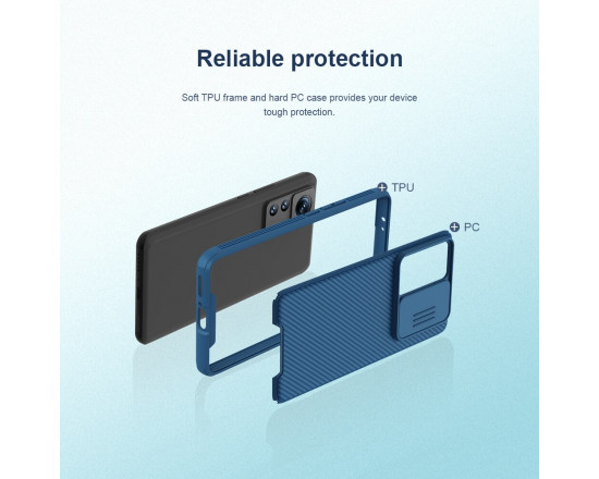Чохол Nillkin CamShield Pro для Xiaomi 12T Pro Синій