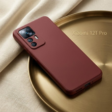 Силиконовый чехол Soft Touch для Xiaomi 12T Бордовый
