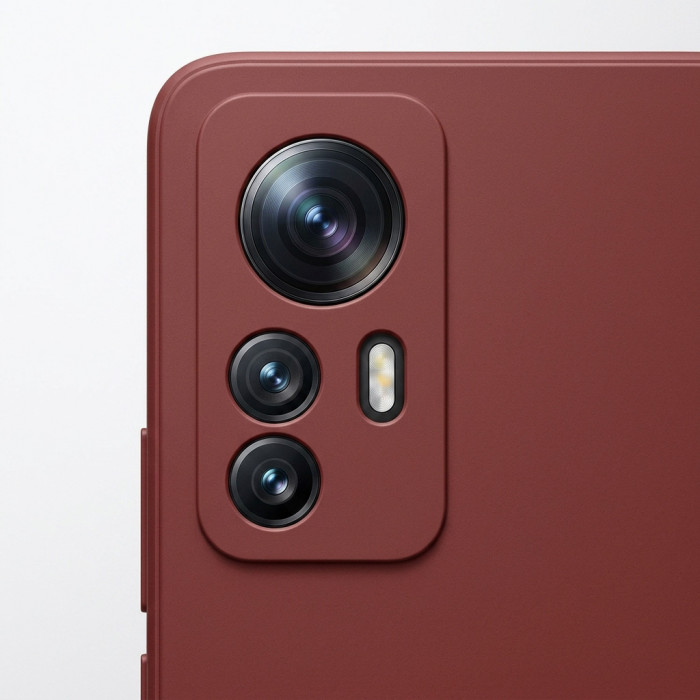 Силиконовый чехол Soft Touch для Xiaomi 12T Бордовый