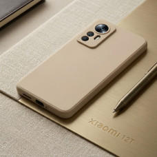 Силиконовый чехол Soft Touch для Xiaomi 12T Бежевый