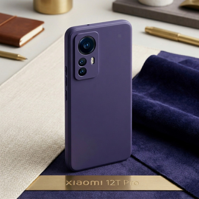 Силиконовый чехол Soft Touch для Xiaomi 12T Фиолетовый