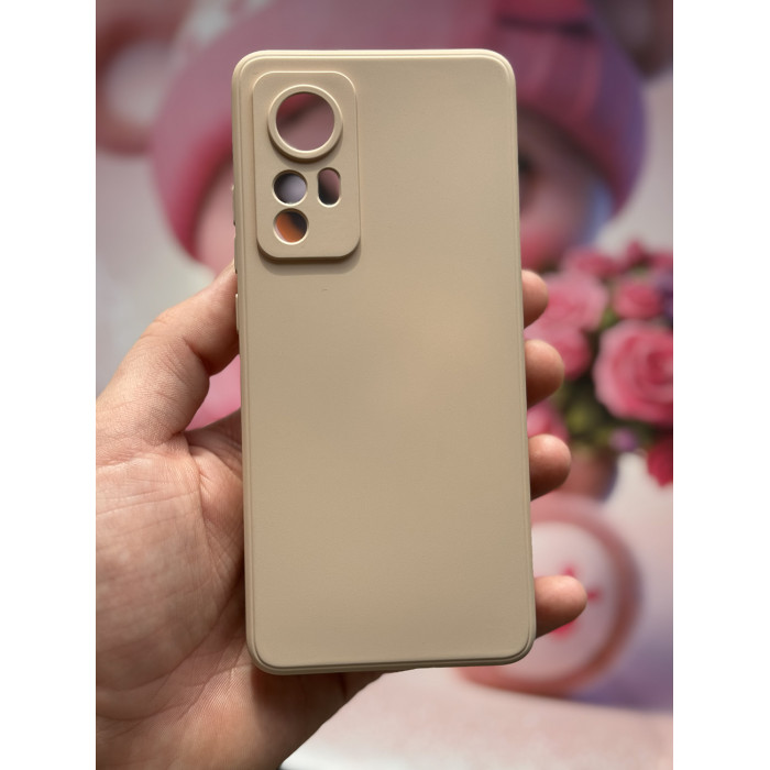 Силиконовый чехол Soft Touch для Xiaomi 12T Pro Бежевый