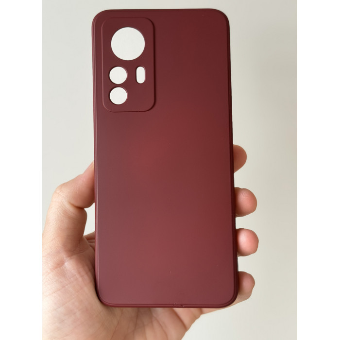 Силиконовый чехол Soft Touch для Xiaomi 12T Pro Бордовый