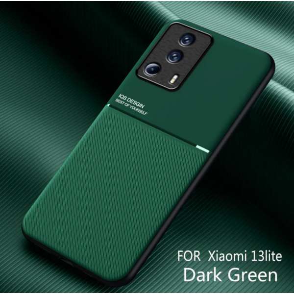 Силиконовый чехол IQS Design для Xiaomi 13 Lite Зеленый