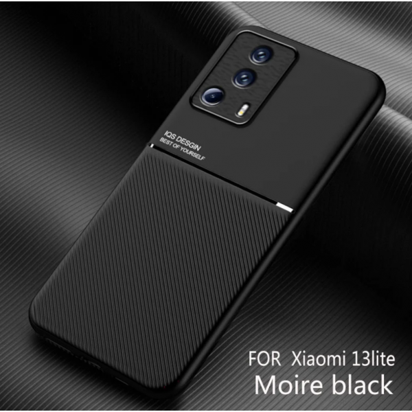 Силиконовый чехол IQS Design для Xiaomi 13 Lite Чёрный