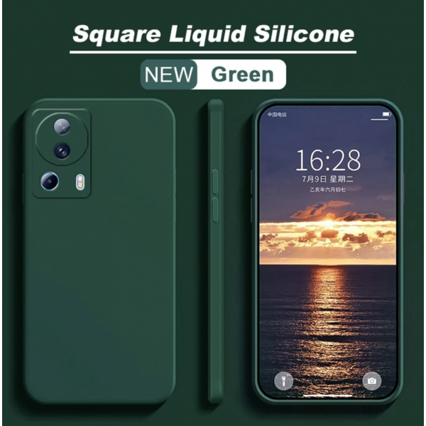 Силиконовый чехол Soft Touch для Xiaomi 13 Lite Тёмно-зеленый