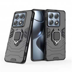 Защитный бампер IronMan для Xiaomi 14T с кольцом-держателем Чёрный
