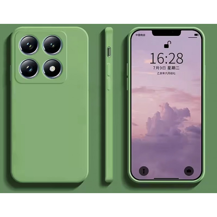 Силиконовый чехол Soft Touch для Xiaomi 14T Зелёный