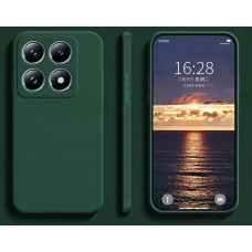 Силиконовый чехол Soft Touch для Xiaomi 14T Тёмно-зелёный