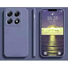 Силиконовый чехол Soft Touch для Xiaomi 14T Серо-синий