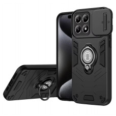 Протиударний чохол Camshield для Xiaomi 15T з кільцем-тримачем Чорний