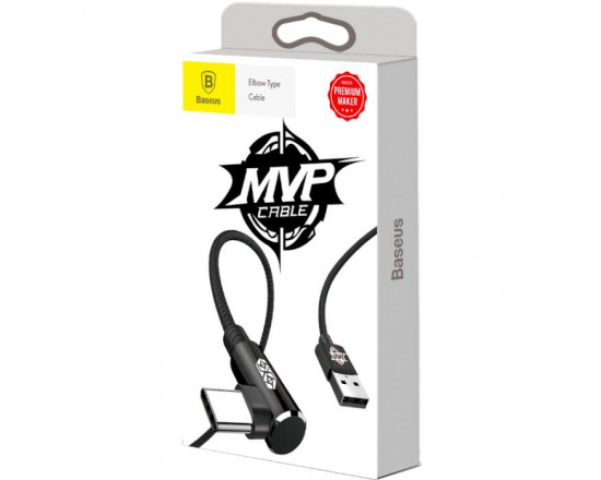 Кабель Baseus MVP Elbow Type-C (L Shape) (CATMVP-A01) Black 1м