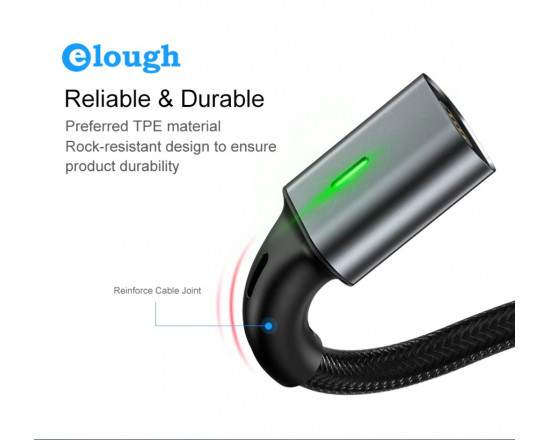 Магнітний кабель Elough для iPhone Lightning 1м