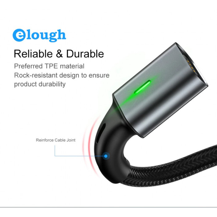 Магнітна Micro USB зарядка Elough