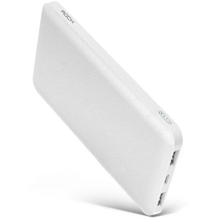 Зовнішній акумулятор Rock P45 P100C 10000 mAh White (P45 P100C)