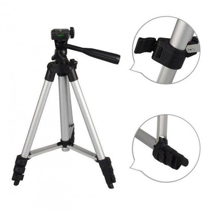 Штатив телескопический Tripod JF-3110 для экшн-камер и смартфонов и Bluetooth-кнопка