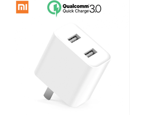 Зарядное устройство Xiaomi на 2 USB порта Quickcharge 3.0