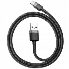 Кабель Baseus Cafule Cable USB для Type-C 2A 2.0 м Black (CATKLF-CG1)