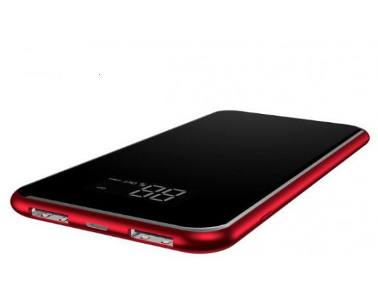 Внешний аккумулятор Baseus Power Bank 8000mAh Full screen bracket Series Wireless Charging Red (PPALL-EX01)