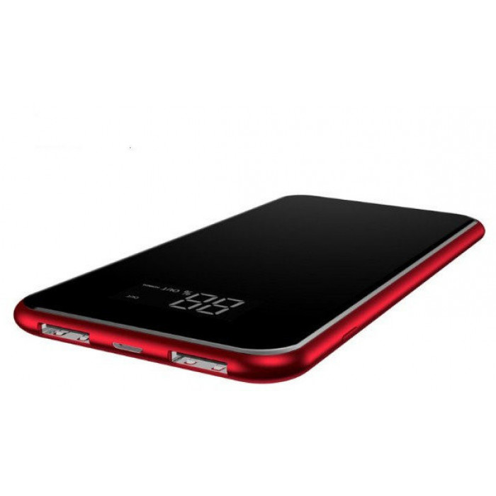 Зовнішній акумулятор Baseus Power Bank 8000mAh Full screen bracket Series Wireless Charging Red (PPALL-EX01)