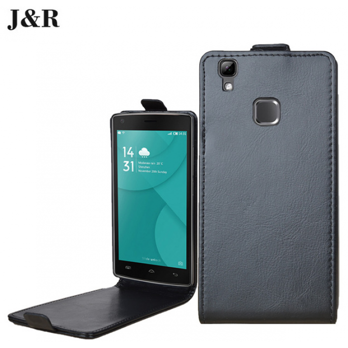 J&R кожаный флип чехол для Doogee X5 Max/Pro