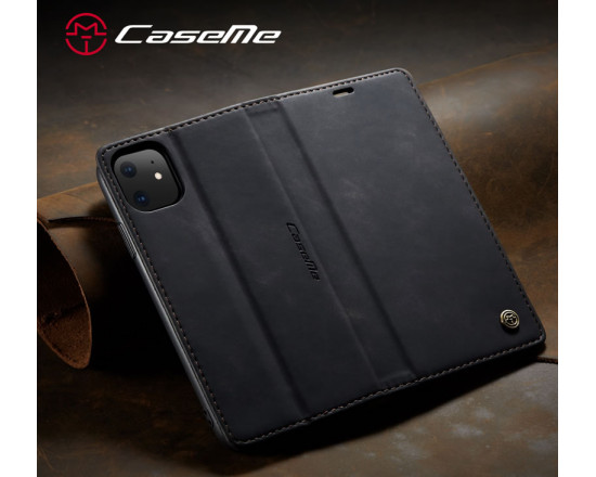Чехол-книжка CaseMe из нубука для iPhone 12 mini Черный