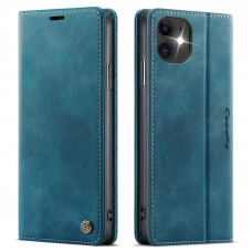 Чехол-книжка CaseMe RFID из нубука для iPhone 12 Бирюзовый