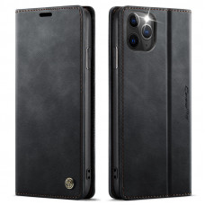 Чохол-книжка CaseMe RFID з нубуку для iPhone 11 Pro Max Чорний