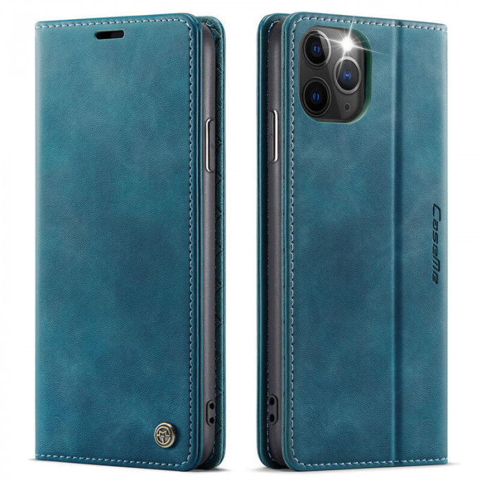 Чохол-книжка CaseMe RFID із нубука для iPhone 11 Pro Бірюзовий