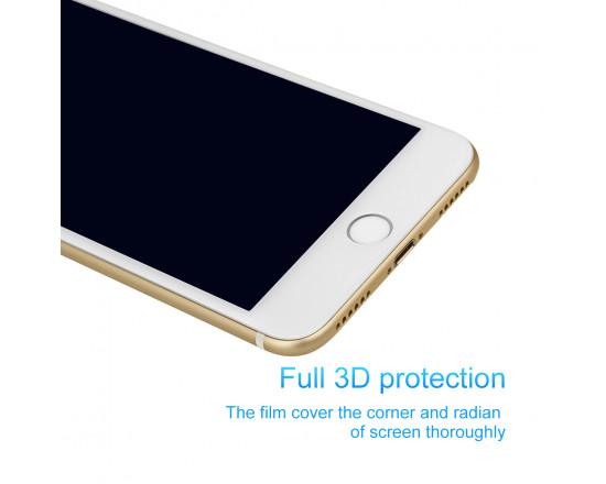 Захисне скло Baseus 0.23mm PET Soft 3D для iPhone 7 (біле)