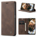 Чехол-книжка CaseMe из нубука для Samsung A51 Тёмно-коричневый