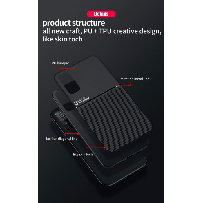 Силіконовий чохол IQS Design для Xiaomi Mi 10T/Pro Чорний