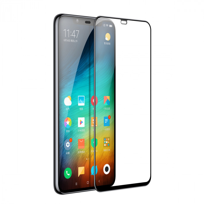 Захисне скло Baseus All-screen Arc-surface Tempered Glass для Xiaomi MI8 (Black)