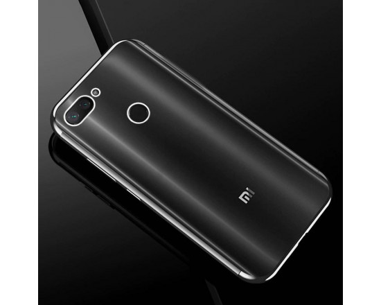 Силіконовий чохол з кольоровими рамками для Xiaomi Mi 8 Lite