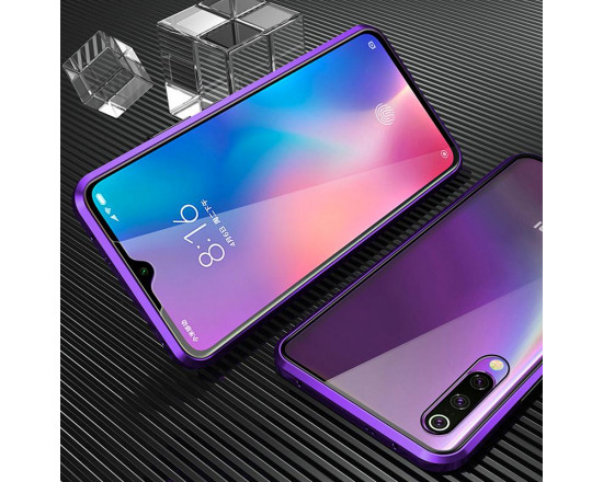 Двухсторонний магнитный чехол для Samsung A30s/A50/A50s Фиолетовый