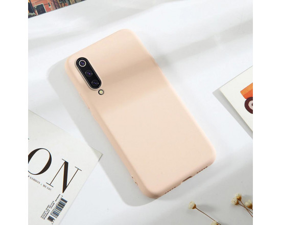 Силиконовый чехол Soft Touch для Xiaomi Mi 9 Розовый
