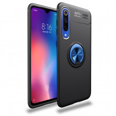 Силіконовий бампер для Xiaomi Mi 9 з кільцем-тримачем Синій