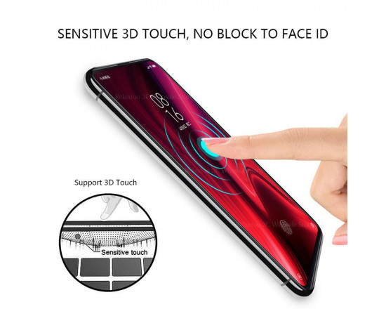 Захисне скло з повним покриттям 9D для телефону Xiaomi Mi 9T/Pro
