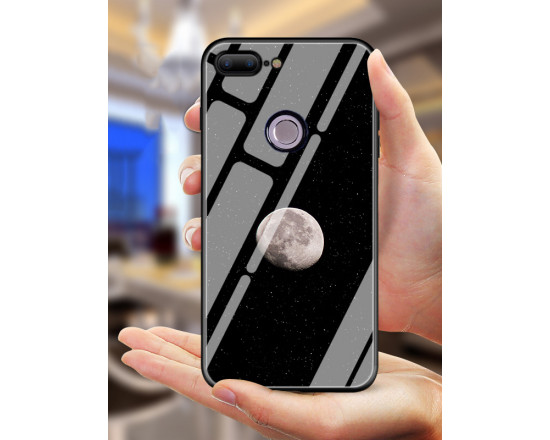Глянцевый силиконовый бампер для Xiaomi Mi 8 lite с рисунком Луна