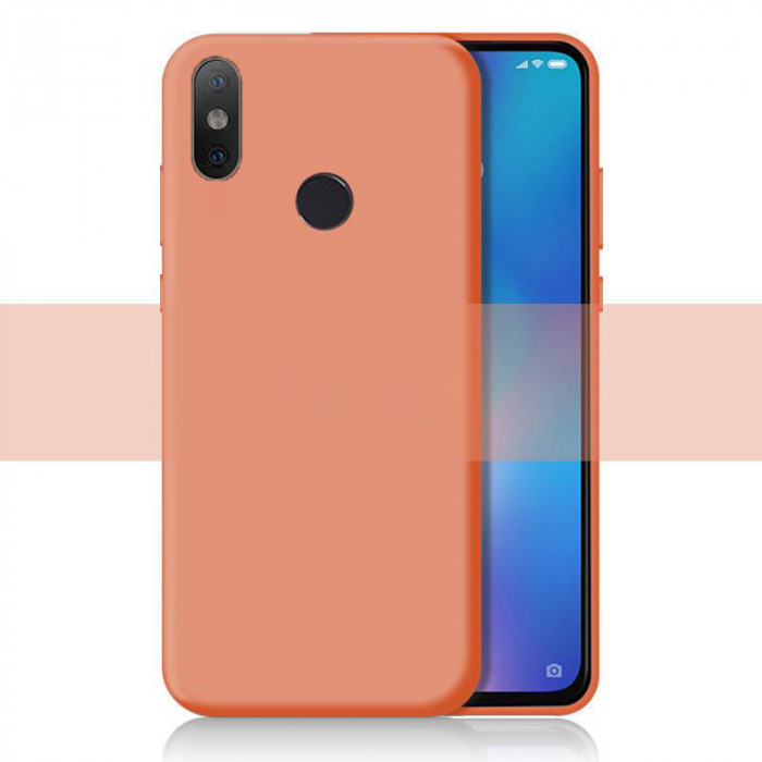 Силіконовий чохол Soft Touch для Xiaomi Mi 8 Помаранчевий