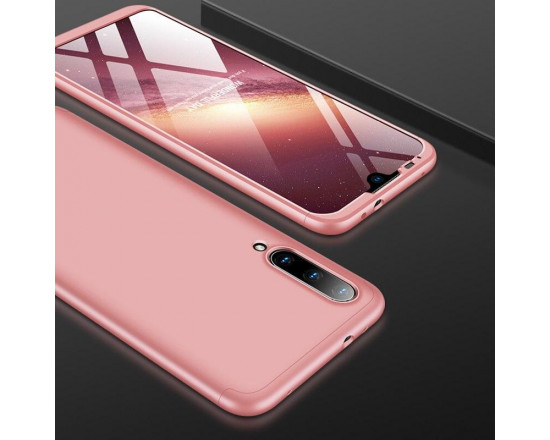 Матовый защитный чехол GKK 360° для Xiaomi Mi A3 Розовый