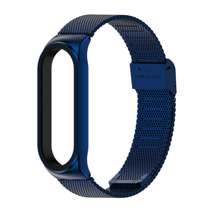Ремінець MiJobs Milanese металевий для Xiaomi Mi Band 3 Blue