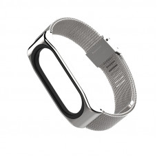 Ремінець MiJobs Milanese металевий для Xiaomi Mi Band 3 Silver